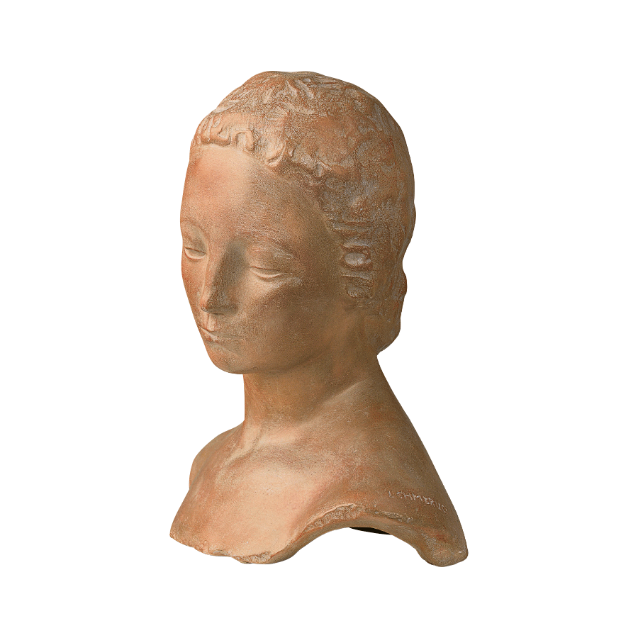 Produktabbildung: Skulptur „Gesenkter Frauenkopf“ (1910)