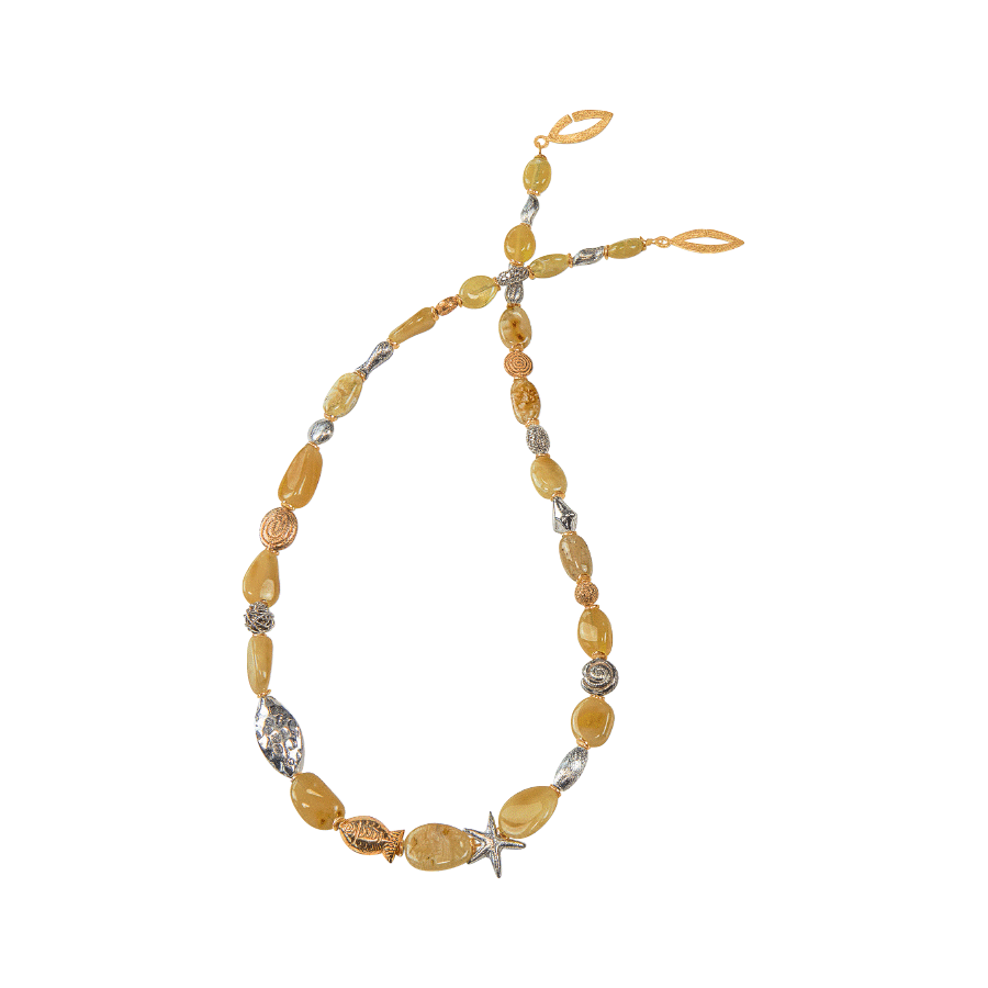 Produktabbildung: Collier„Strandgut Sand“