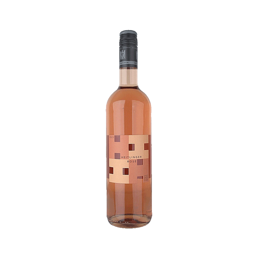 Produktabbildung: 6 Flaschen "Heitlinger Bio Rose" 1 Flasche vor weißem Hintergrund
