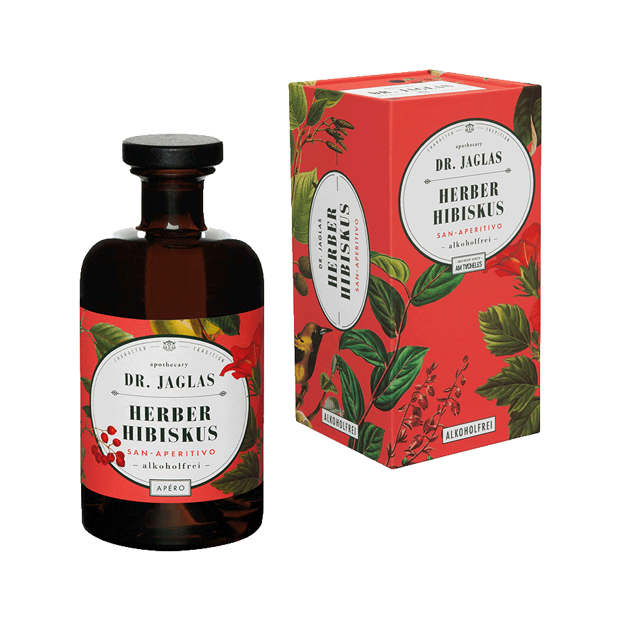 Produktabbildung 5 „Herber Hibiskus“ (alkoholfreier Aperitif)