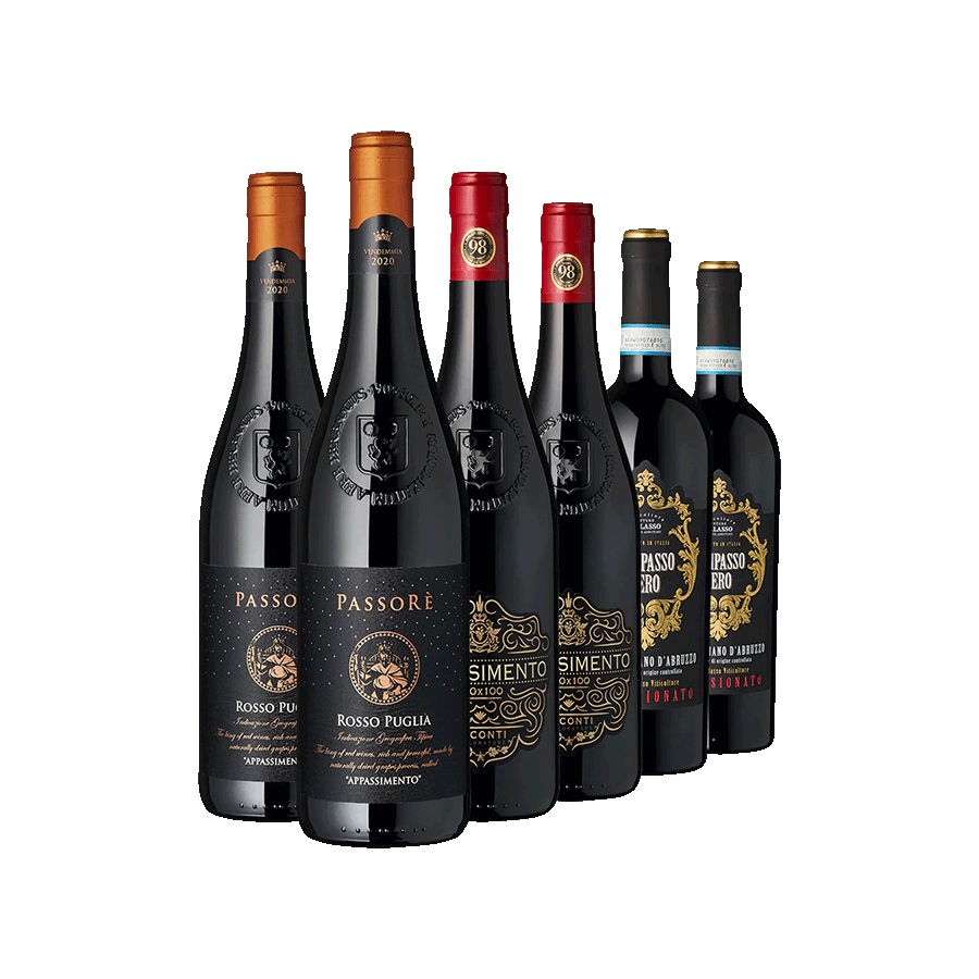 Produktabbildung 1 Weinauswahl „Süditaliens Trockenfrüchte“