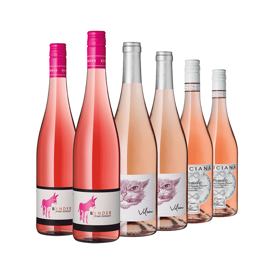 Produktabbildung 1 Weinauswahl „Frühlingsboten in Rosé“