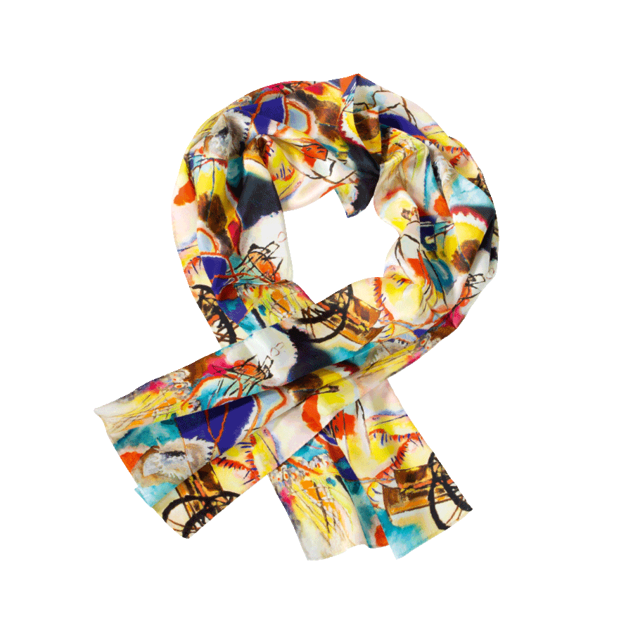 Produktabbildung 1 Seidenschal „Improvisation Nr. 30“