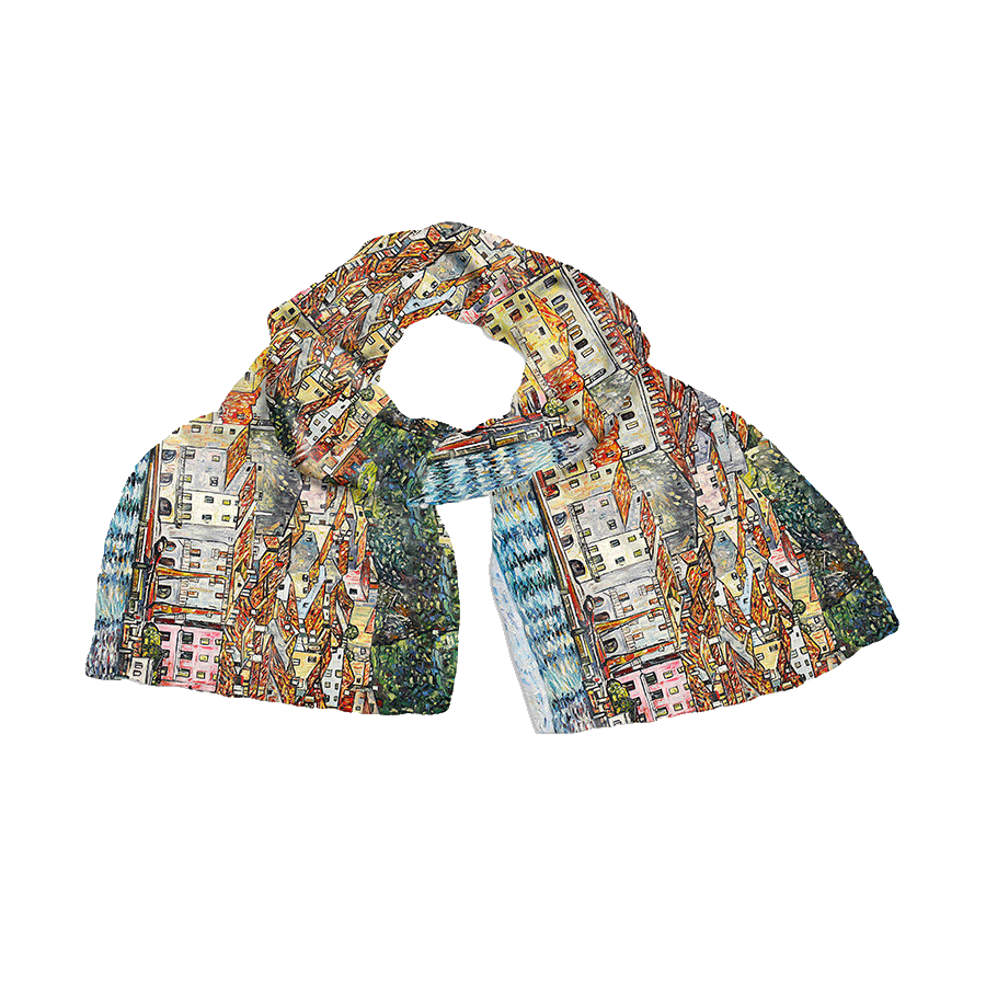 Produktabbildung 1 Seidenschal „Malcesine“
