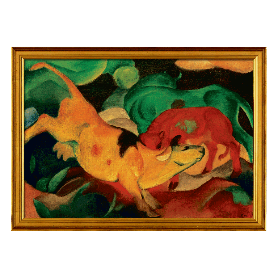 Produktabbildung 1 „Kühe Gelb, Rot, Grün“ (1912)