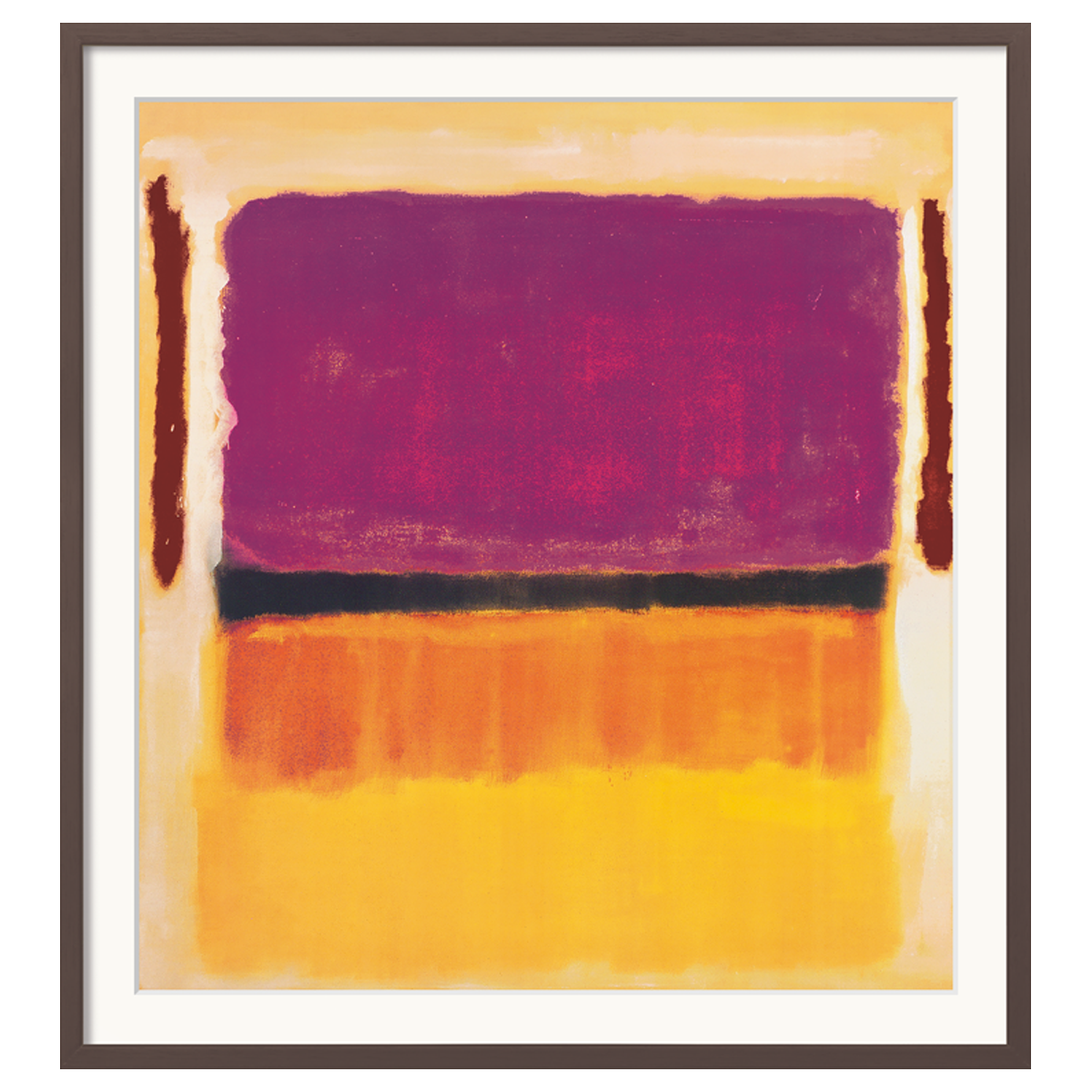 Produktabbildung 1 „Untitled (Violet, Black, Orange, Yellow on white and Red)“ (1949)