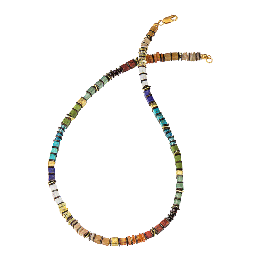 Produktabbildung 1 Collier „Rainbow Cubes“