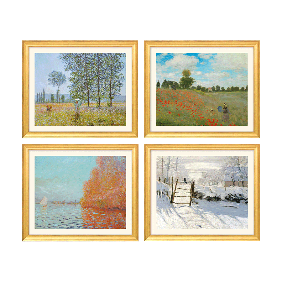 Produktabbildung 1 4 Landschaftsbilder im Set