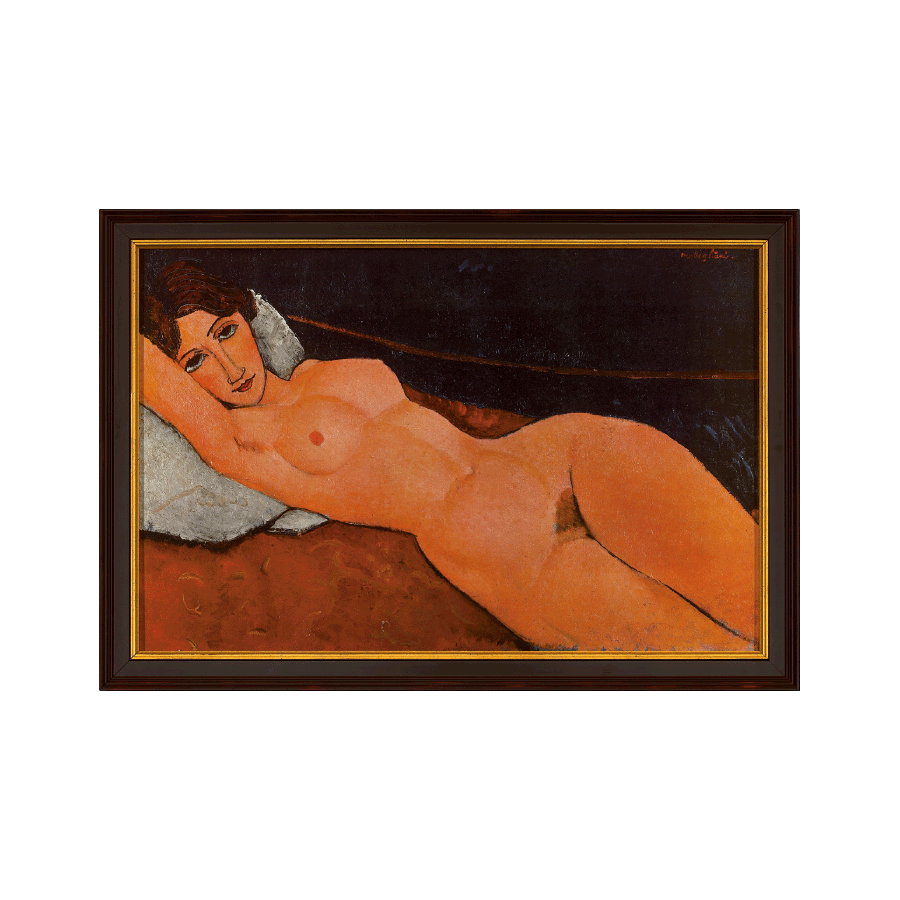 Produktabbildung 1 „Liegender Frauenakt auf weißem Kissen“ (1917)