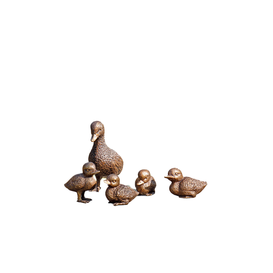 Produktabbildung 1 Gartenskulptur „Entenfamilie“
