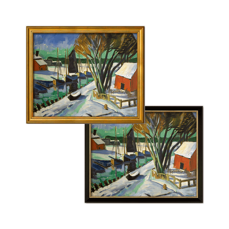 Produktabbildung 1 „Am Strom im Winter (Leba)“ (1922)