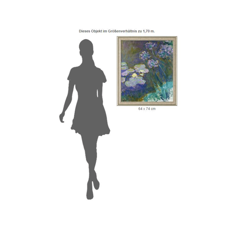 Produktabbildung 2 „Gelbe Seerosen und Agapanthus“ (1914-1917)