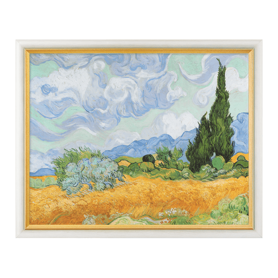 Produktabbildung 1 „Weizenfeld mit Zypressen“ (1889)