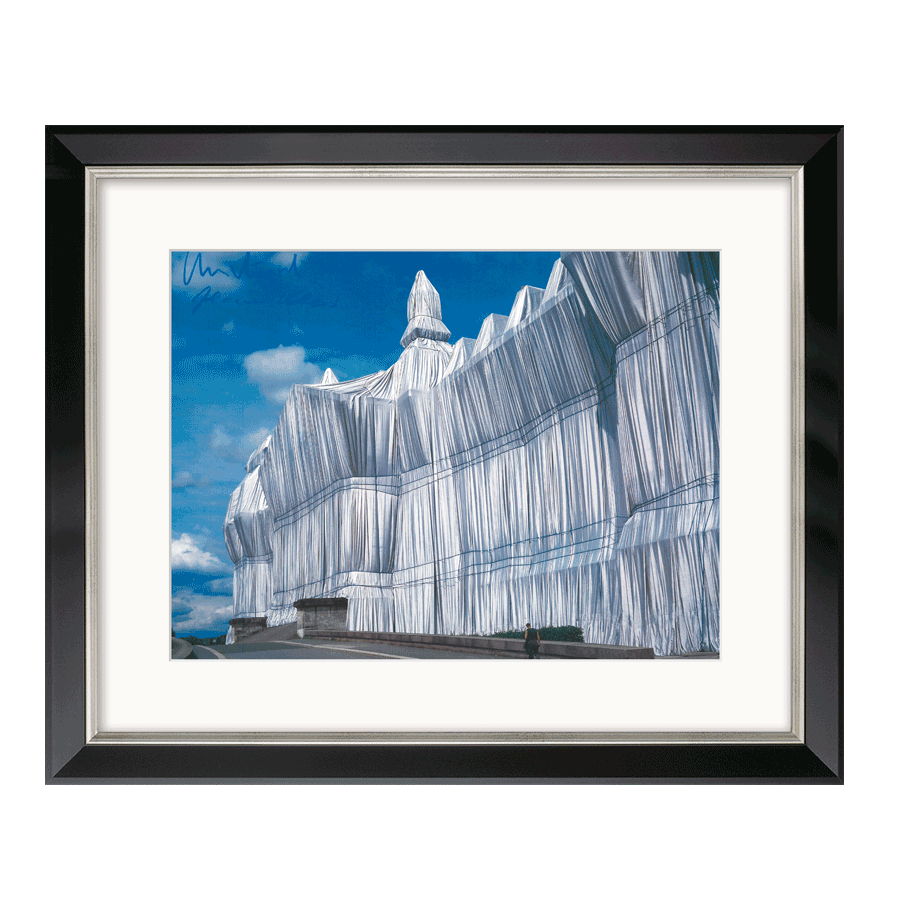 Produktabbildung 1 „Verhüllter Reichstag“, schwarze Rahmung