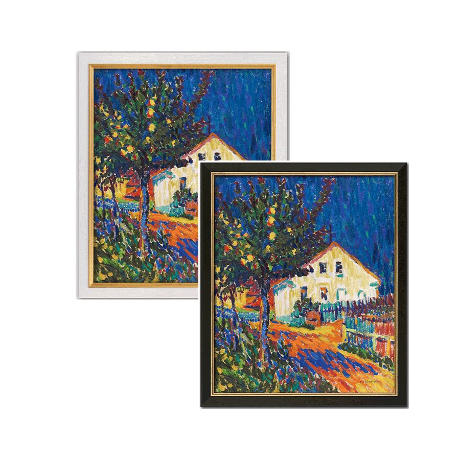 Produktabbildung 1 „Dorfstraße mit Apfelbäumen“ (1907)