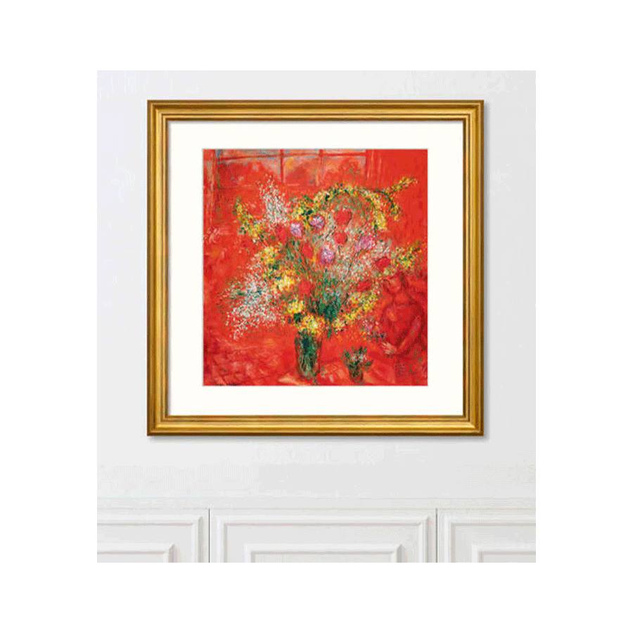 Produktabbildung 3 „Fleurs sur fond rouge“ (1970)