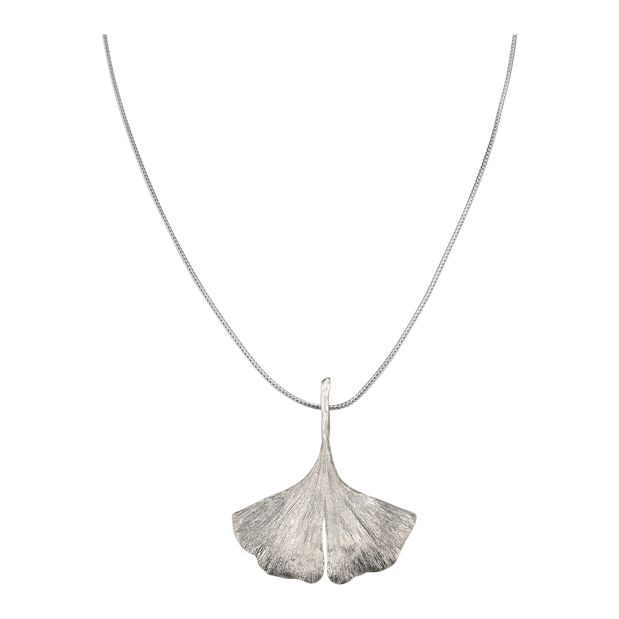 Produktabbildung 1 Collier „Ginkgo“ in 925er-Sterlingsilber