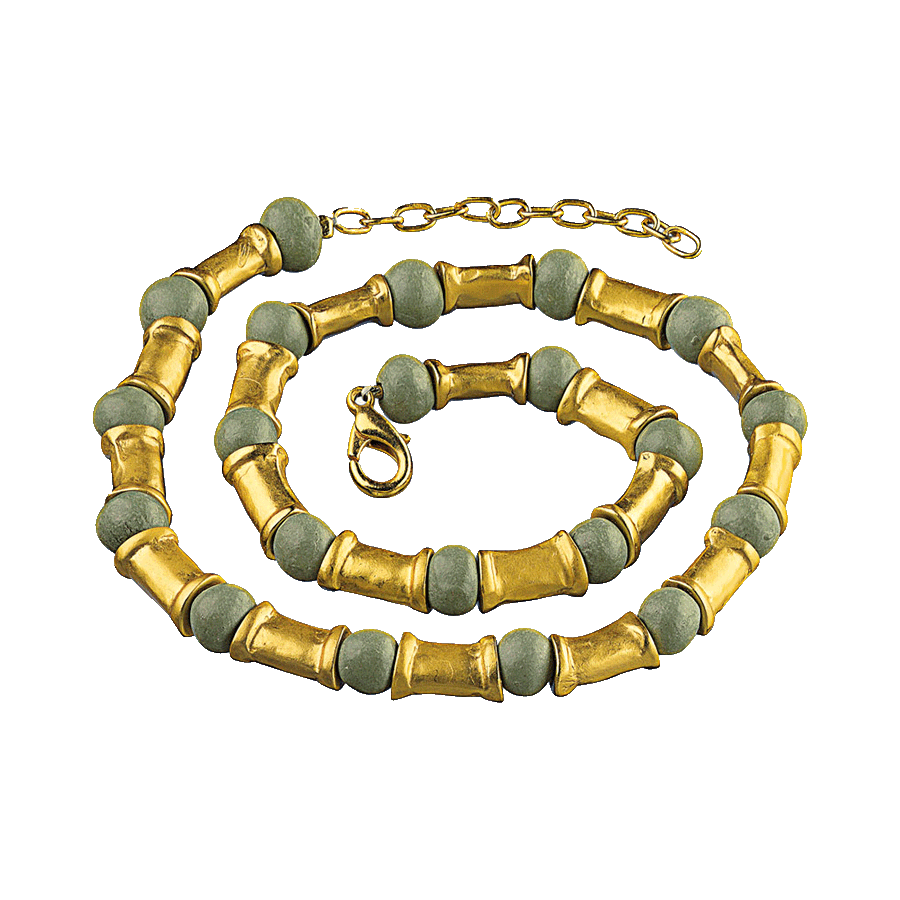 Produktabbildung 1 Collier „Mit grünen Perlen“