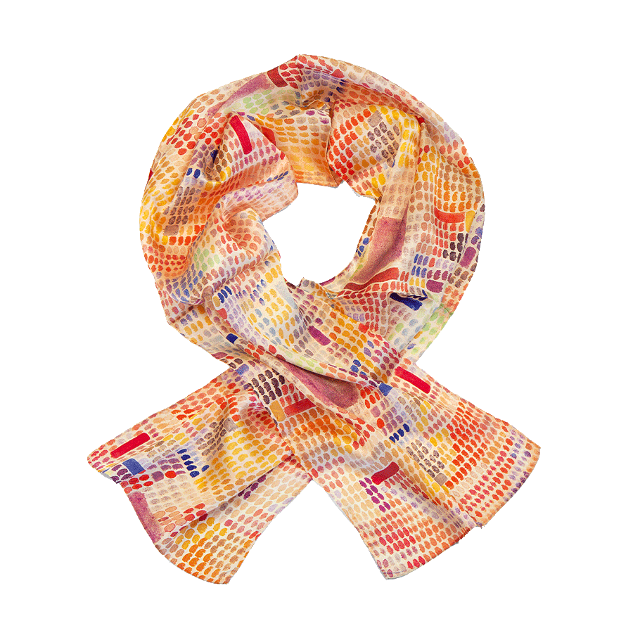 Produktabbildung 1 Seidenschal „Mit dem Eingang“