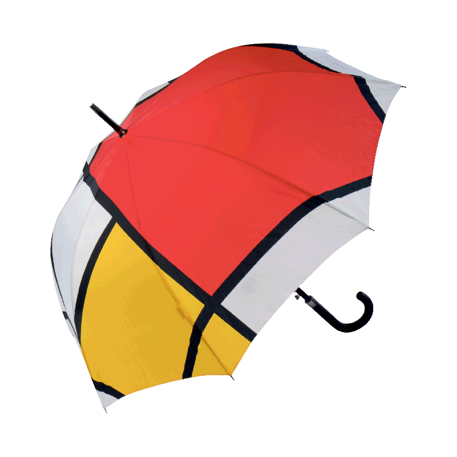 Produktabbildung 1 Stockschirm „Komposition in Rot, Blau und Gelb“