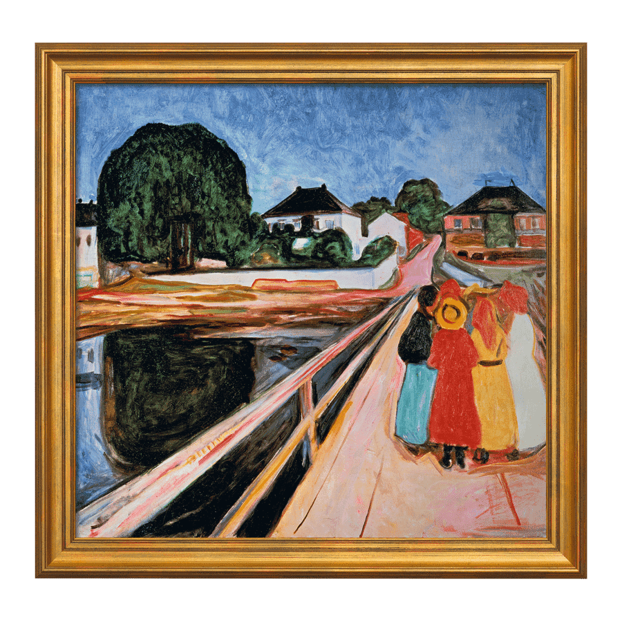 Produktabbildung 1 „Mädchengruppe auf einer Brücke“ (1902)