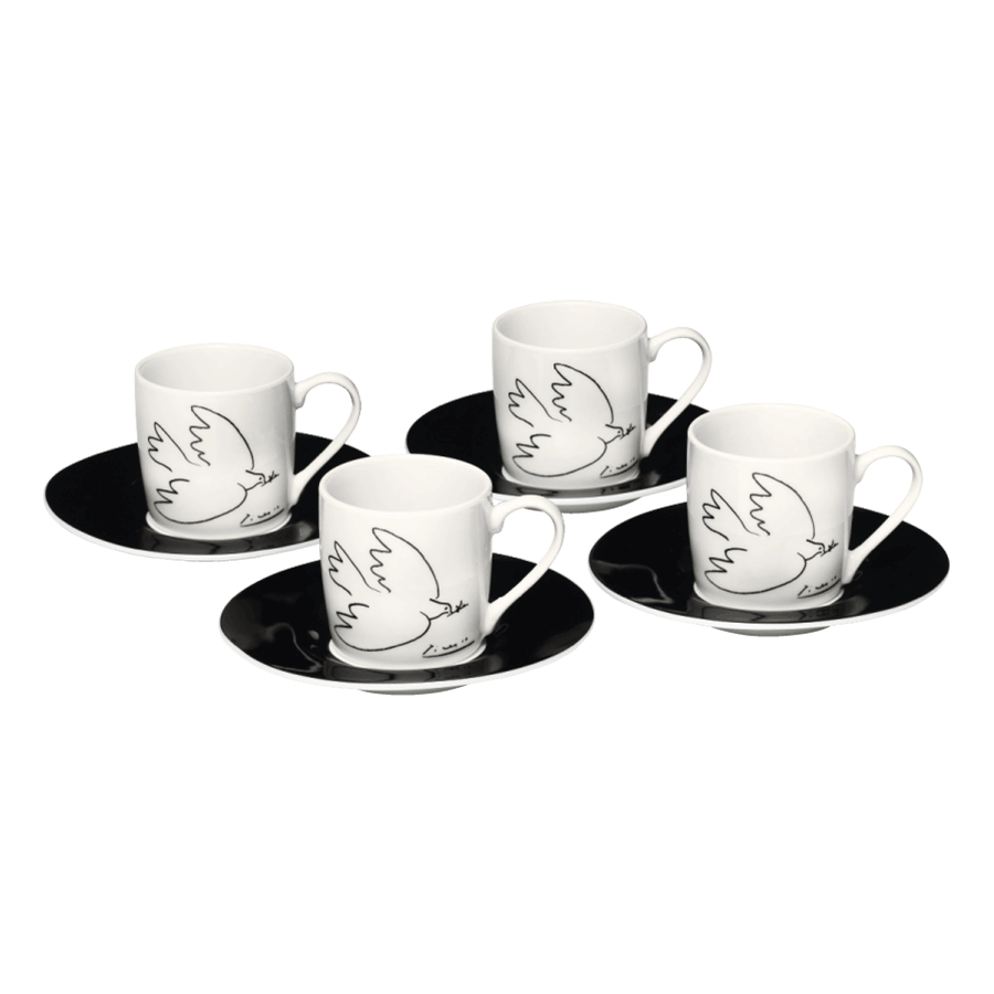 Produktabbildung 1 Espressotassen-Set „La Combo de la Paix-Friedenstaube“