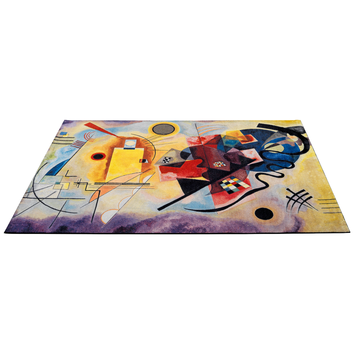 Produktabbildung 1 Teppich „Gelb - Rot - Blau“