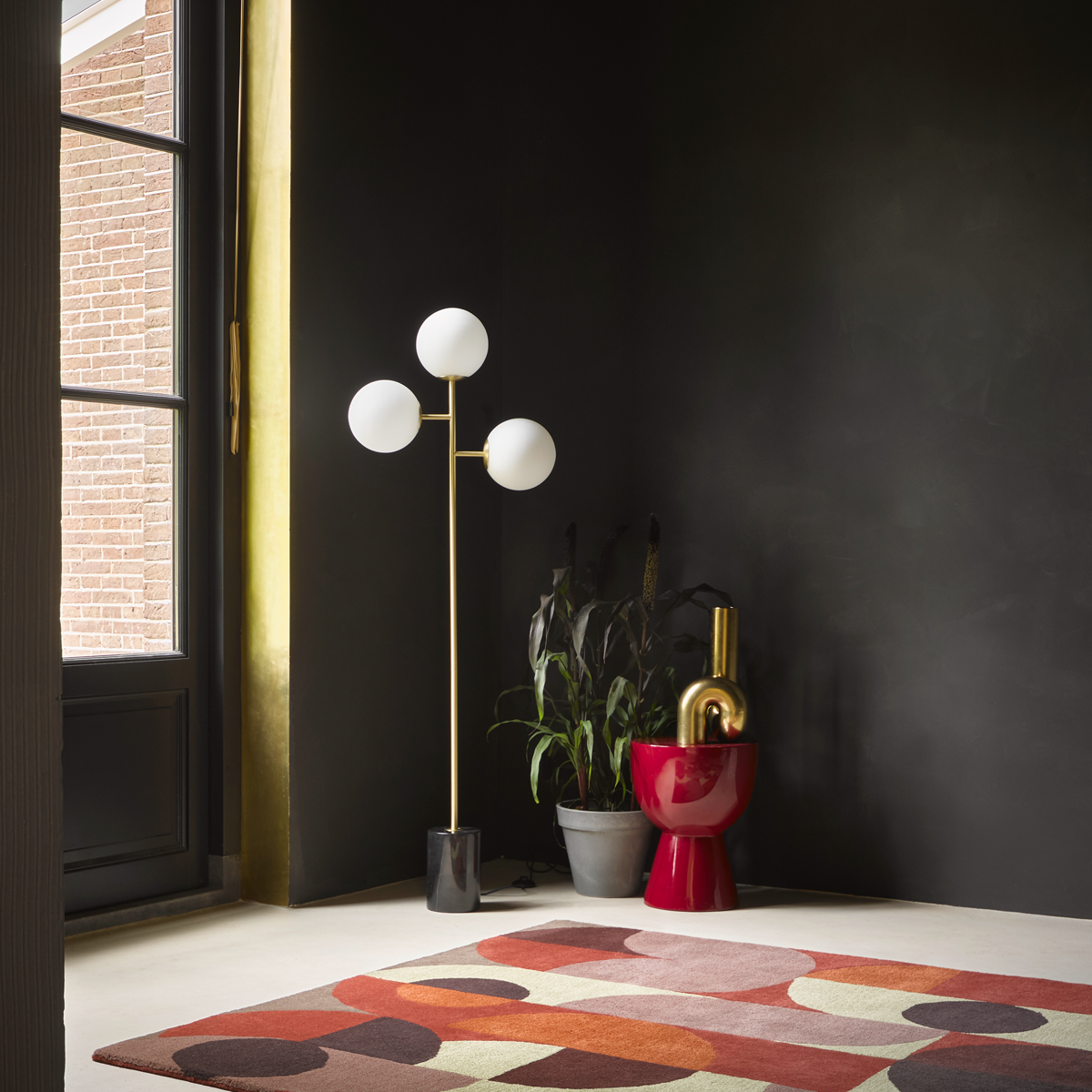 Produktabbildung 1 Teppich „Red Circles“