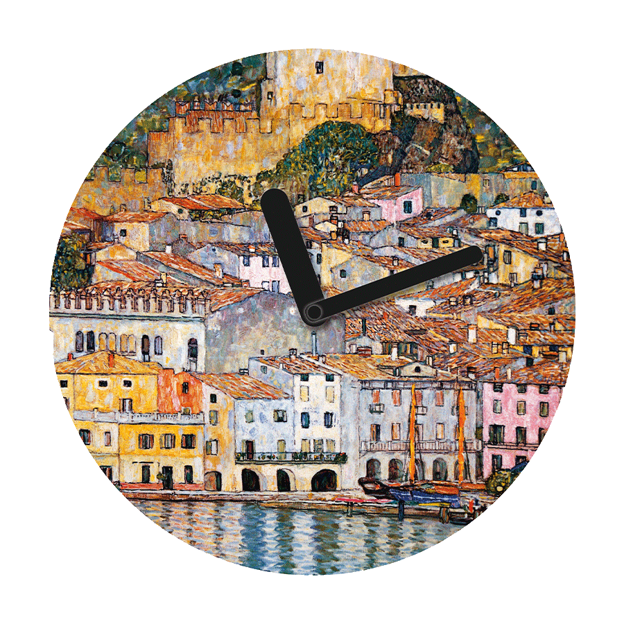 Produktabbildung 1 Wanduhr „Malcesine am Gardasee“
