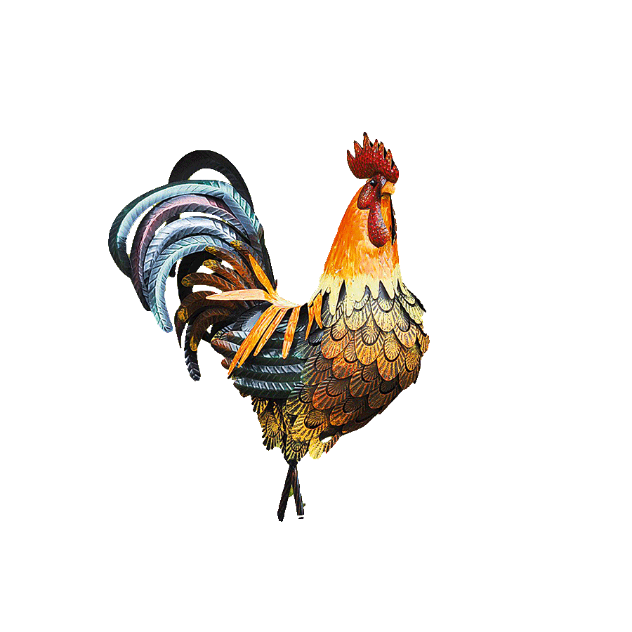 Produktabbildung 1 Gartenskulptur „Hahn“