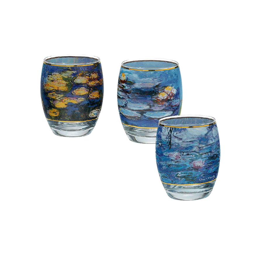 Produktabbildung 1 3-teiliges Teelichtgläser-Set nach Claude Monet
