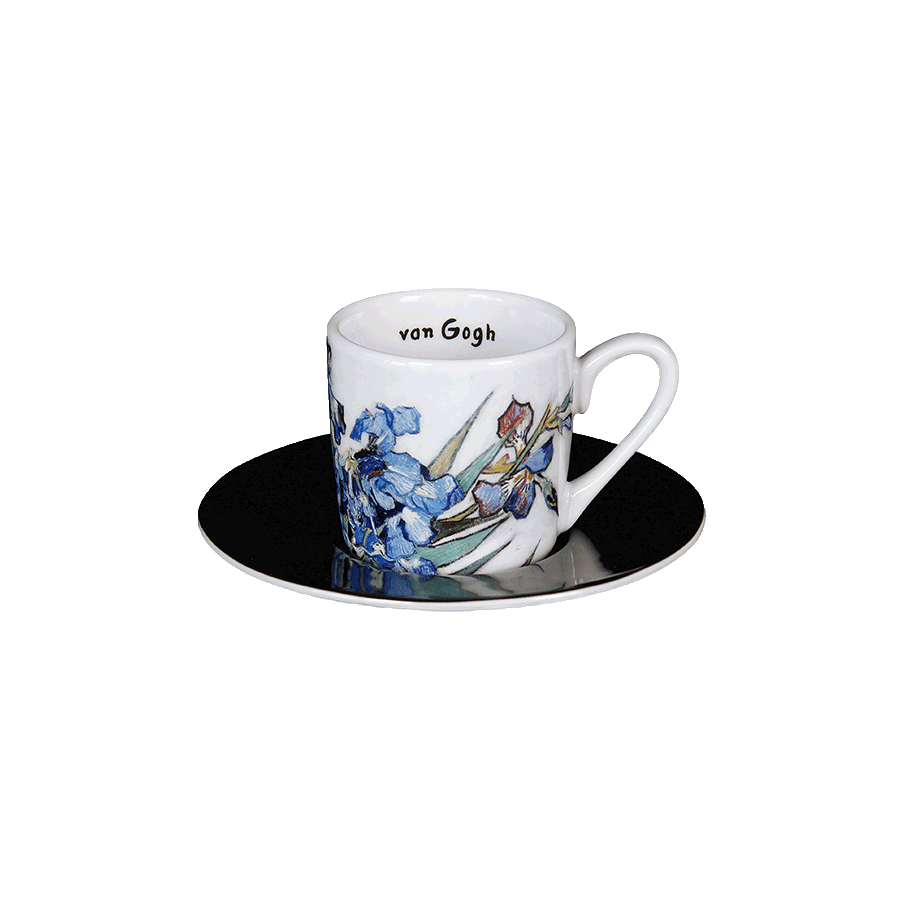 4-tlg. Espressotassen-Set nach Vincent van Gogh