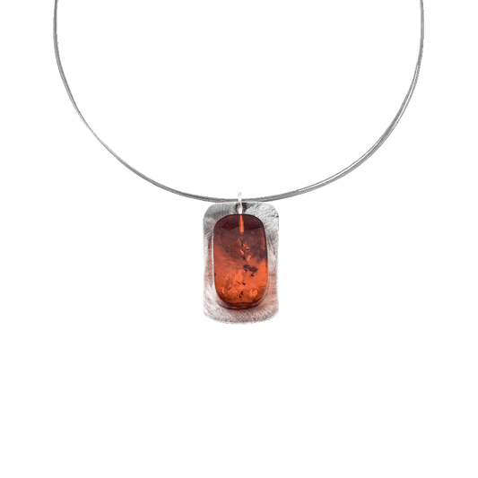 Produktbild: ein Bernsteincollier "Milena", Detailansicht