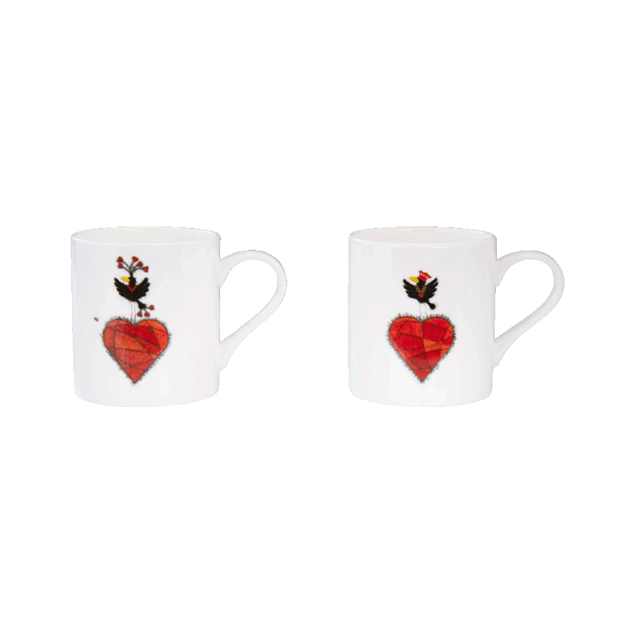 Produktabbildung 1 2 Becher „Herzdame & Herzkönig“ im Set