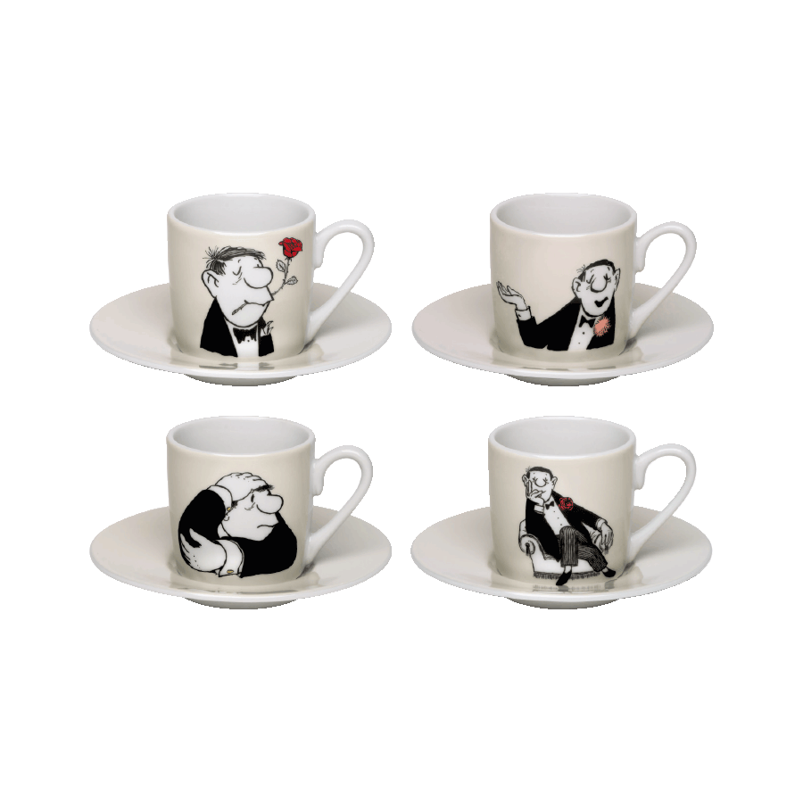 Produktabbildung 1 4-teilige Espressotassen-Set „Loriot“