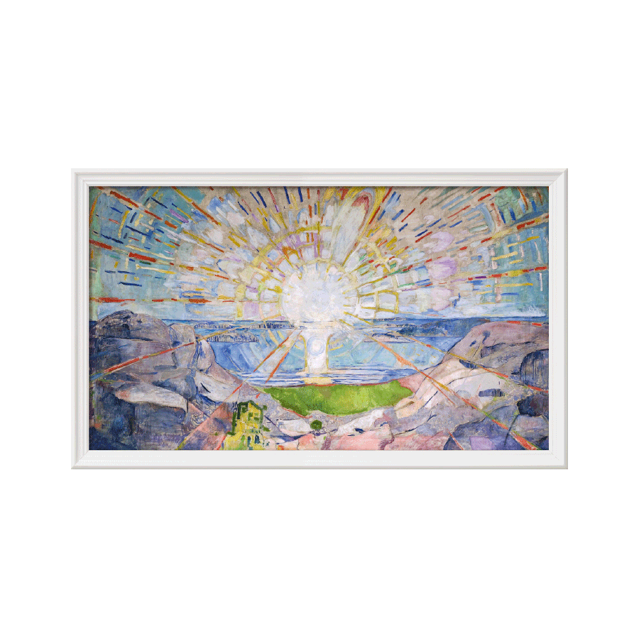 Produktabbildung 1 „Die Sonne“ (1918), weiße Rahmung