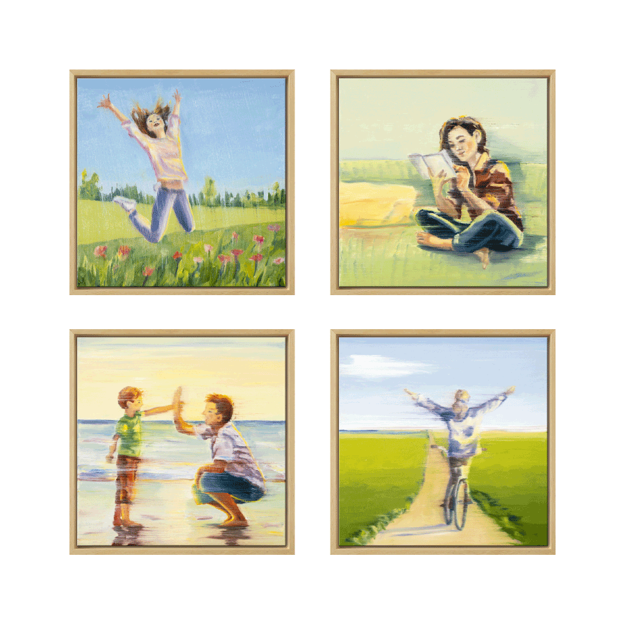 Produktabbildung 1 4 Bilder im Set „Glücksmomente“