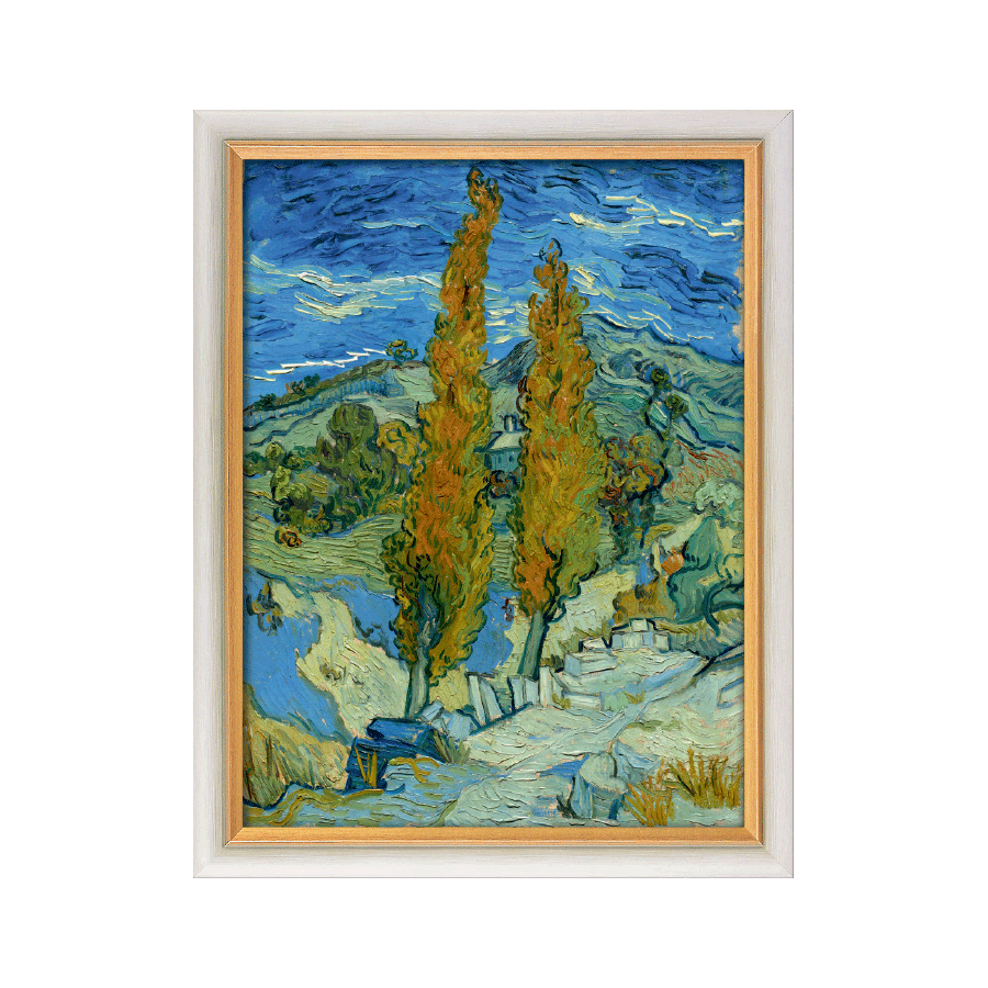 Produktabbildung 1 „Zwei Pappeln an einem Weg“ (1889) nach Vincent van Gogh