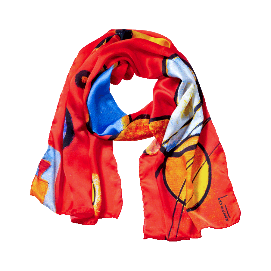 Produktabbildung 1 Seidenschal „Schweres Rot“