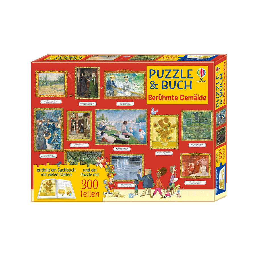 Puzzle & Buch: Berühmte Gemälde
