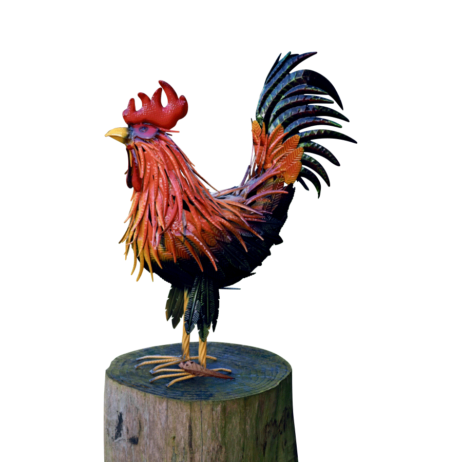 Gartenfigur „Hahn Fridolin“