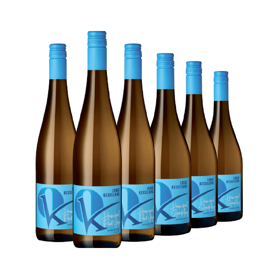 Produktabbildung 6 Flaschen  Weinauswahl „Heimspiel Alkoholfrei“ 