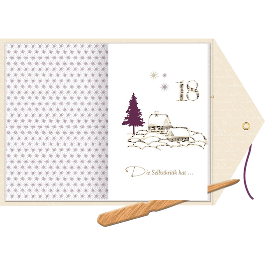 Produktabbildung:  Advent mit Wilhelm Busch - Brief-Adventskalenderbuch