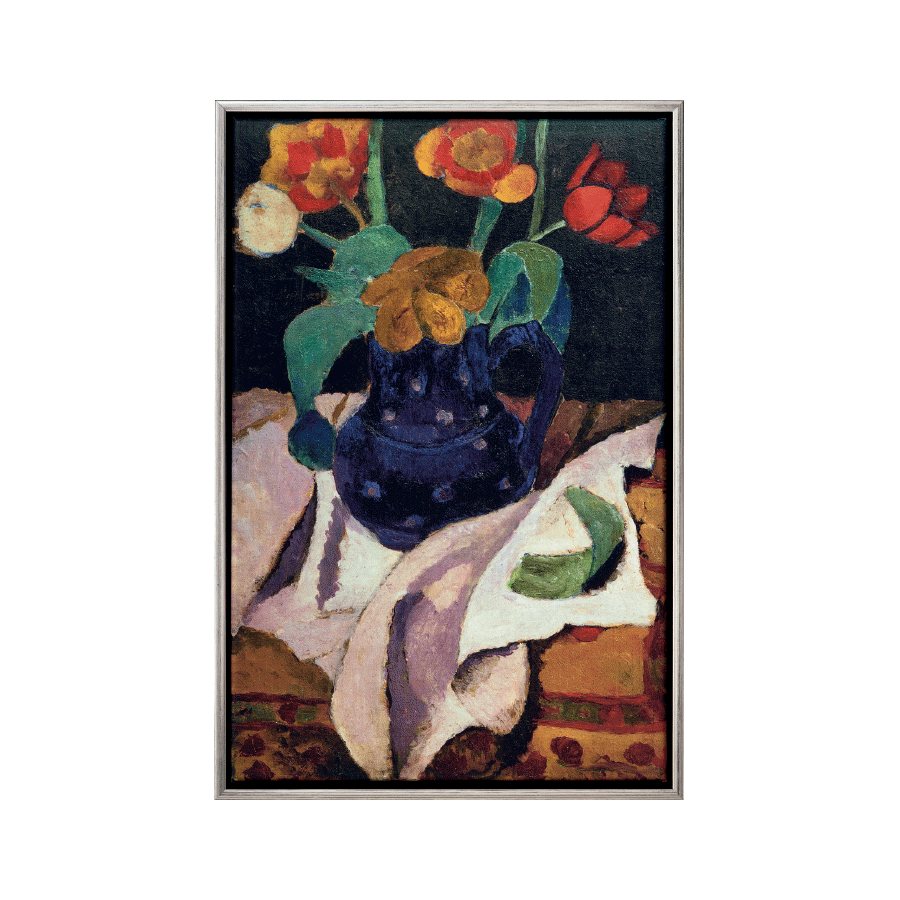 Produktabbildung: „Stillleben mit Tulpen in blauem Topf" (1907)