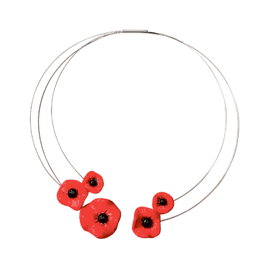Produktabbildung: Collier „Mohnblütentraum“