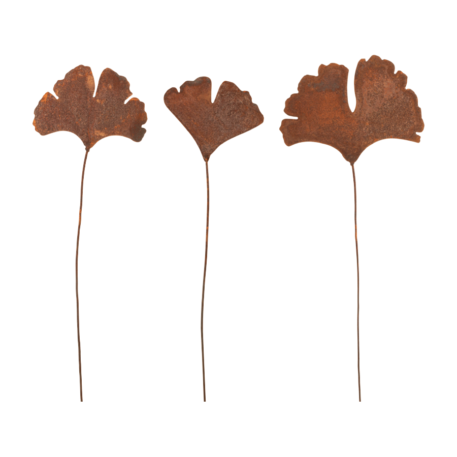 Produktabbildung: Gartenstecker „Ginkgoblatt“
