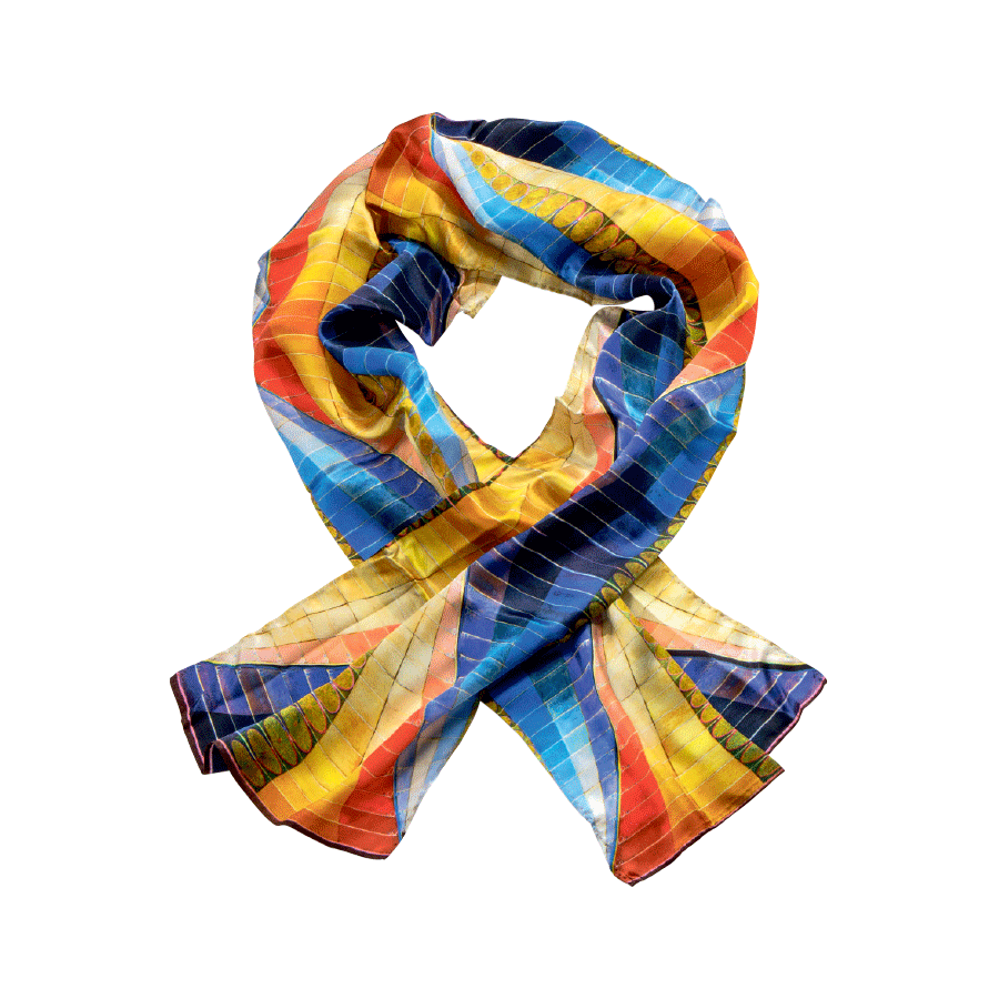 Produktabbildung: Seidenschal „Altarpiece No, 1“