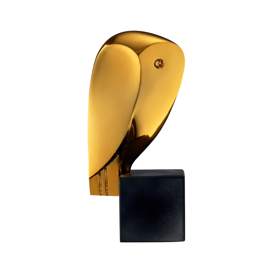 Produktabbildung:  „Vogel der Nacht“ Metallic Gold