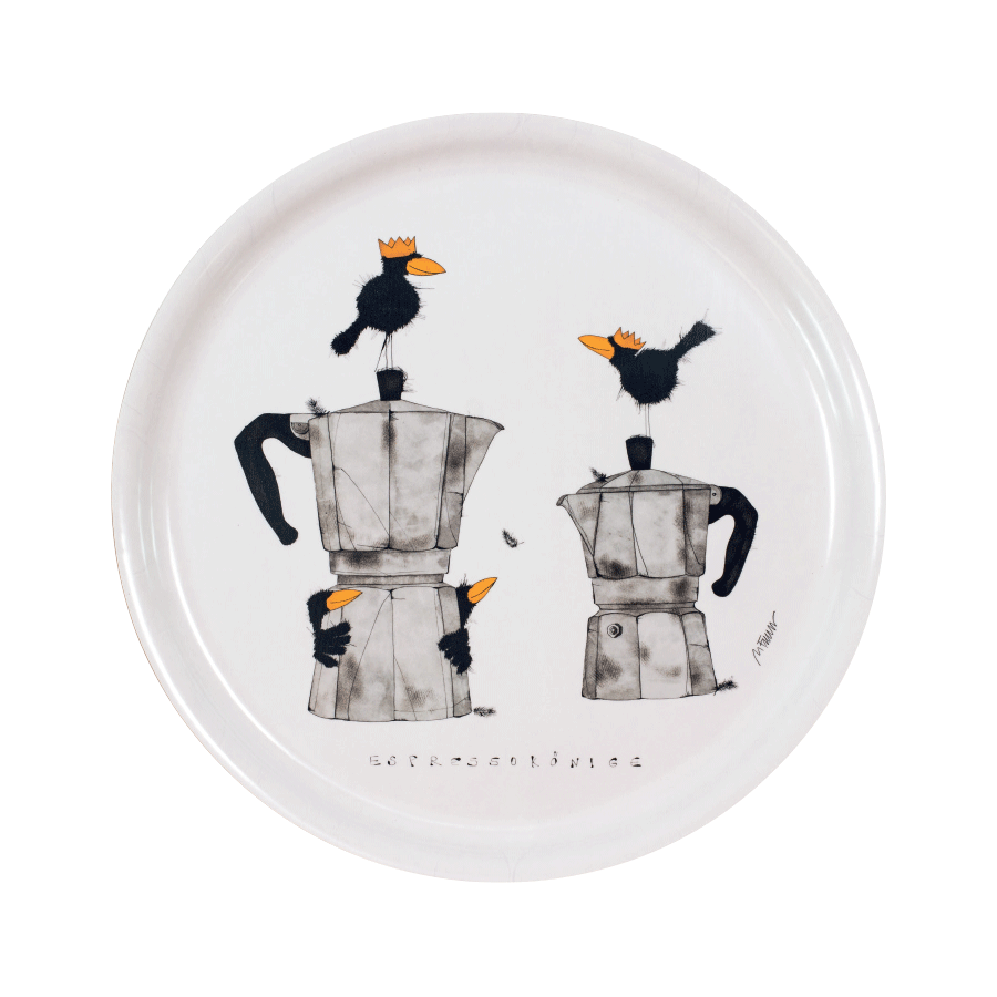 Produktabbildung: Holztablett „Espressokönige“