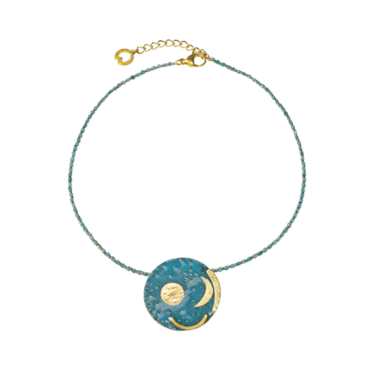 Produktabbilung: Collier „Himmelsscheibe von Nebra“ mit Perlen